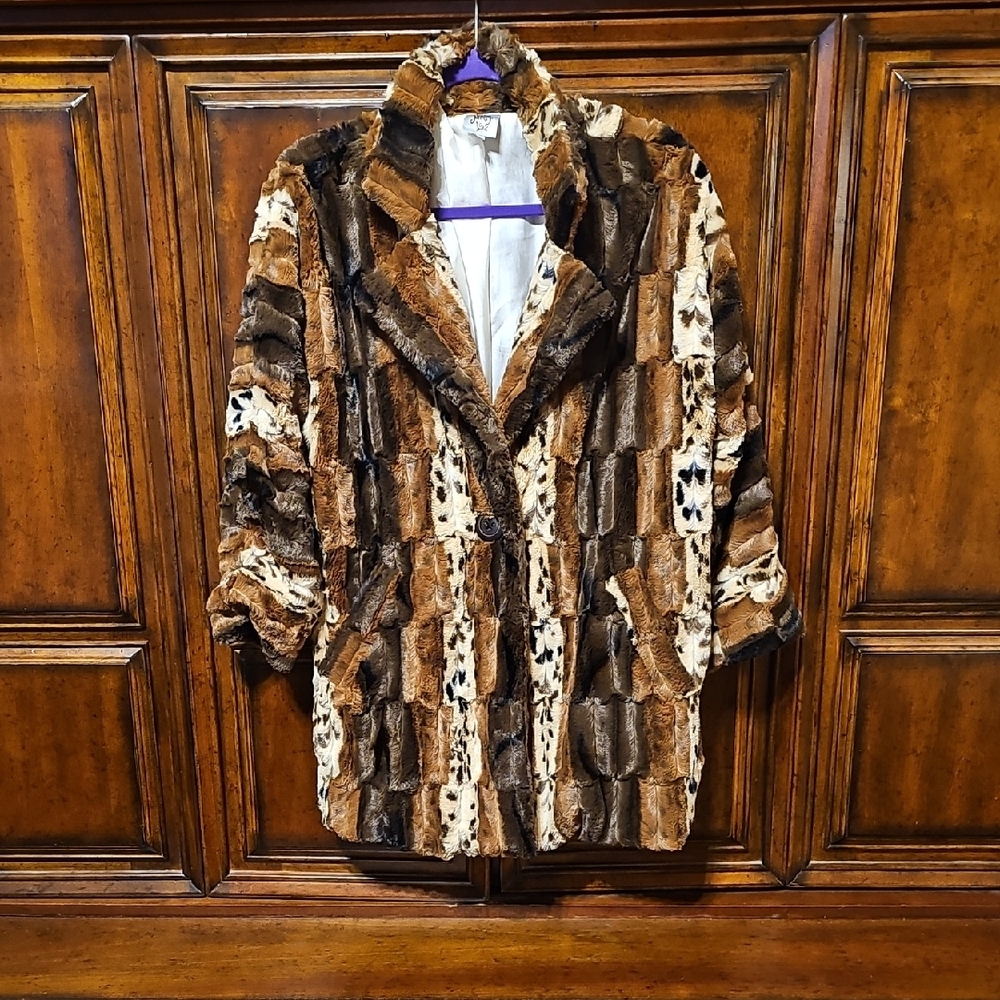 Ivy Jane Multicolor Faux Fur Teddy Jacket